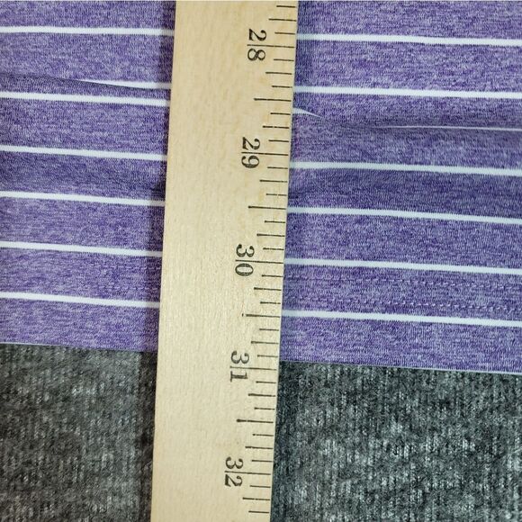 Johnnie-O Newton Mens Golf Polo Shirt Size L Purple Striped JMPO4190 HSU Logo - Picture 12 of 14